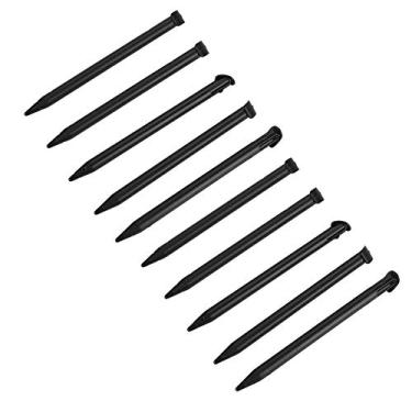 Imagem de Mintata2019 10 unidades caneta Stylus portátil compacta e suave para console Nintendo 3DSXL, preta