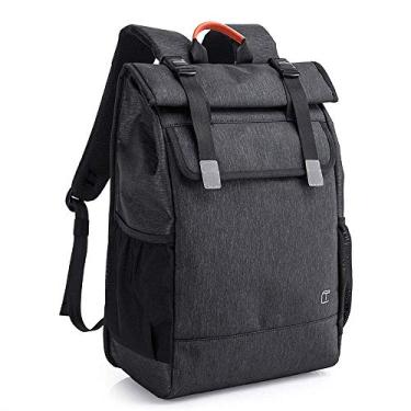 Imagem de Mochila durável para moda, mochila personalizada para lazer com interface de carregamento USB, bolsa para laptop de lazer para homens e mulheres, adequada para viagens de negócios, etc. Ao ar livre, preta