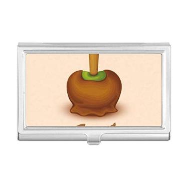Imagem de Porta-cartão de visita marrom verde chocolate sorvete caixa carteira bolso