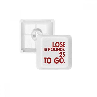 Imagem de Kit de atualização de teclado mecânico PBT com citação de perda de peso em inglês vermelho