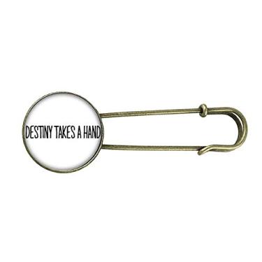 Imagem de Destiny Takes A Hand Art Deco Presente Fashion Retrô Metal Broche Clip Joias