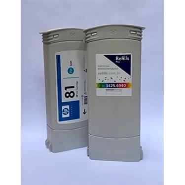 Imagem de Cartucho Remanufaturado HP 81 Cyan (C4931A)