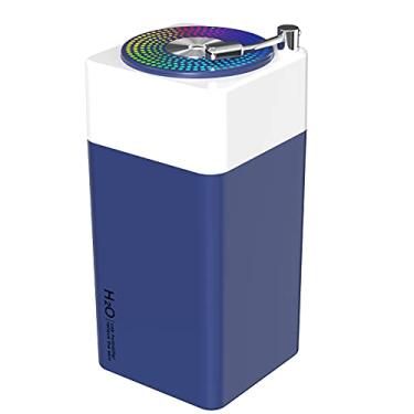 Imagem de HKTOPCNE Mini umidificadores de 350 ml para carro doméstico, umidificador ultrassônico de mesa USB silencioso com 7 cores de luz, desligamento automático sem água, seguro livre de BPA para quarto de bebê, ioga, escritório, quarto (azul)