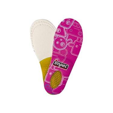 Imagem de Impec Palmilha Ajuste Infantil Com Gel Robot Pink P (24/26) Pacote De 2
