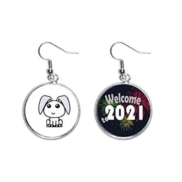 Imagem de Adesivos para animais de estimação, lindo presente Art Deco, moderno pingente de orelha, joia 2021 Blessing