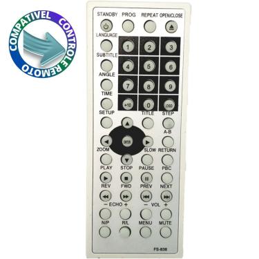 Imagem de Controle Compatível DVD Foston FS-838 C01017