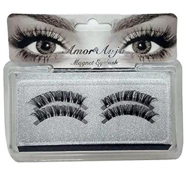 Imagem de Yanbirdfx Cílios Postiços, Handmade 3D Magnético Natural Grosso Enxertia Cílios com Pinça Dramático Grosso Longo Macio