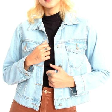 Imagem de Jaqueta Jeans Média Azul Claro Lady Rock