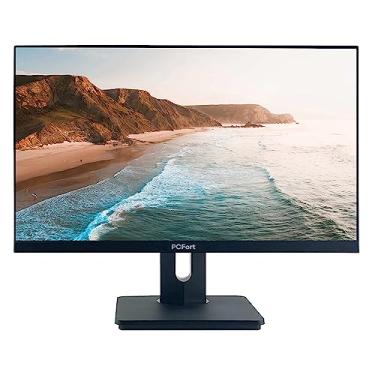 Imagem de Monitor Empresarial PCFort T2420 23,8" Led Full HD - HDMI - VGA - PIVOT com ajuste de altura e rotação