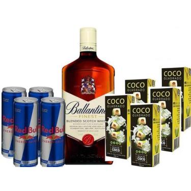 Imagem de Combo Whisky Escocês 1L + 4 Red Bull + 5 Aguas De Coco - White Horse