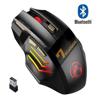 Imagem de Bluetooth sem fio mouse gamer usb gaming mouse para computador ergonômico mouse rgb backlight mause