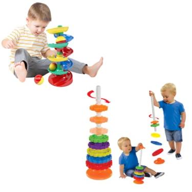 Imagem de Brinquedos Didáticos Giro Mágico e Rola Bola Dismat