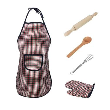 Imagem de Cozinha Cozinhar Avental Luvas Brinquedo Set Crianças Ho