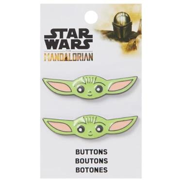 Imagem de Blumenthal Lansing Star Wars The Mandalorian Baby Yoda esmaltado em botões de haste de metal - Conjunto de 2