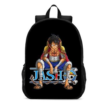 Imagem de Mochila Escolar Infanto Juvenil Anime One Piece Luffy Chapéu de Palha Novidades 0277-Unissex