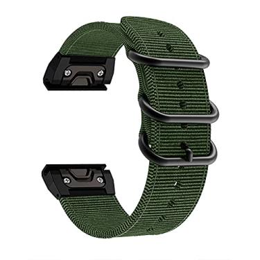 Imagem de EANWireless Pulseira de relógio Fenix 7X/5X/6X de substituição, ajuste fácil, pulseira respirável de nylon trançado de 26 mm compatível com relógio inteligente Garmin Fenix 6X Pro/Fenix 5X plus/Fenix