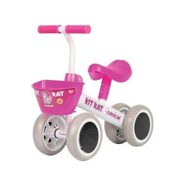 Imagem de Bicicleta De Equilíbrio Infantil Tk3 Track Kit Kat Branca E Pink