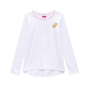 Imagem de Blusa Infantil Menina Manga Longa Gola Redonda Colorida-Feminino