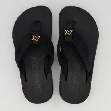 Imagem de Chinelo Kenner Kivah Preto e Dourado-Masculino