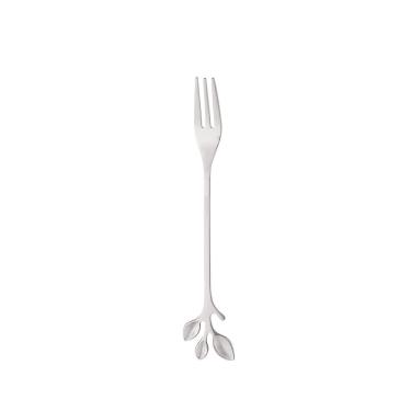Imagem de Conjunto 4 Garfos de Aço Inox para Aperitivo Leaves Prata - Wolff