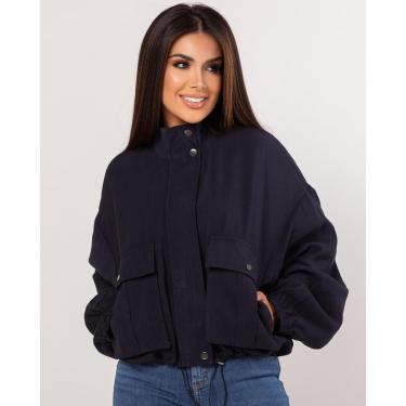 Imagem de JAQUETA VISCOSE BOMBER FEMININA COM CINTURA REGULÁVEL-Feminino