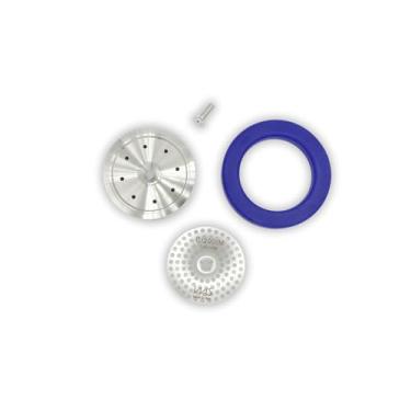 Imagem de Kit de precisão de aço inoxidável compatível com caldeira dupla Breville/Sage. Tela de precisão IMS, suporte de chuveiro inoxidável, junta de silicone. Compatível com modelos da série 900, Oracle, Jet