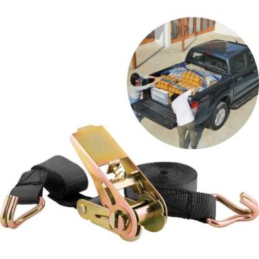 Imagem de Cinta Fita Com Catraca Amarração De Carga 400kg Bagagem Carros - Prime