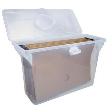 Imagem de Maleta 6 Pasta Suspensa Empalhável Kraft Arquivo Dello