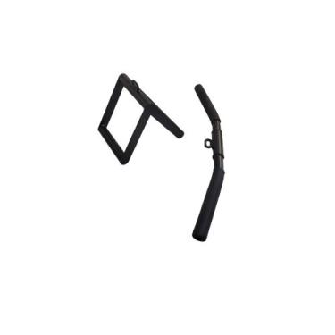 Imagem de Puxador triceps e biceps barra curva para academia + puxador triangulo