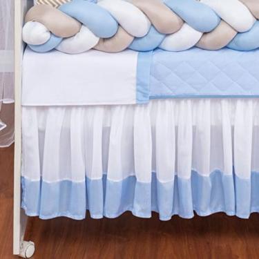 Imagem de Saia de Berço Americano e Nacional dois lados babado várias cores - Co