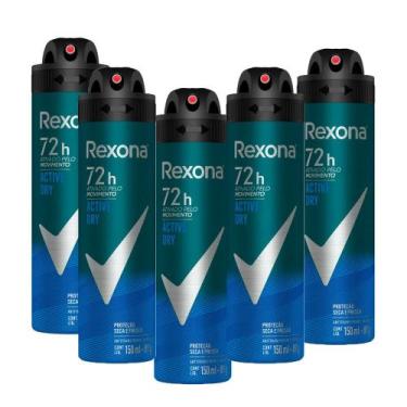 Imagem de Kit 6 Desodorante Rexona Men Active Dry Aerosol Antitranspirante 72h 1