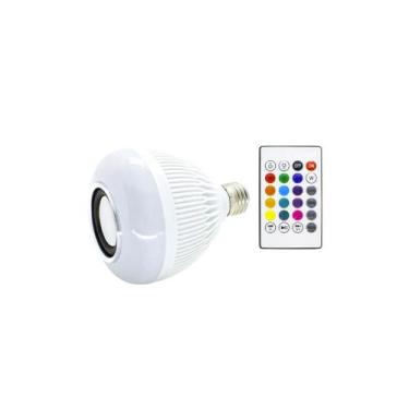 Imagem de Lâmpada bulbo led e27 bivolt musical rgb bluetooth com controle - apol
