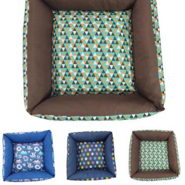 Imagem de Caminha De Pet Quadrada Ziper Impermeável Médio 60cmx60cm Confortável 