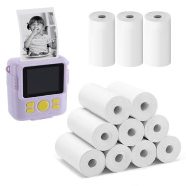 Imagem de Biubee - 12 rolos de papel térmico para câmera instantânea - 5,5 cm x 7 m - Branco (papel térmico para impressora fotográfica)