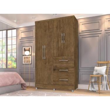 Imagem de Armário / Roupeiro / Guarda Roupas / Multiuso Solteiro TOK 4 Portas + 