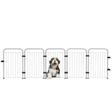 Imagem de Cercado Pet Dobrável Portátil 5 Modulos Segurança Branco - Utility