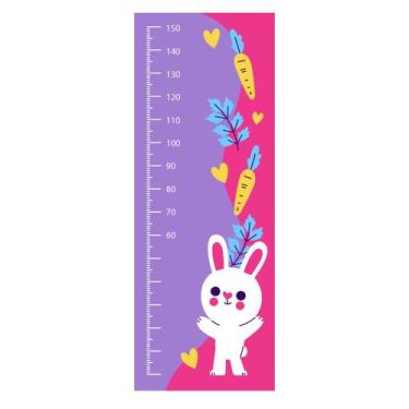 Imagem de Régua de Crescimento Adesivo Coelinho 155 cm Altura - Império da Impre