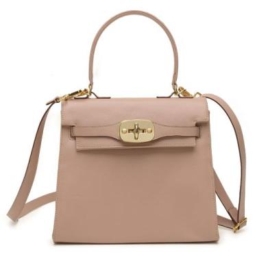 Imagem de Bolsa Feminina Mão Transversal Napa Floater Bia - Miah Flor, Rosado, Ú