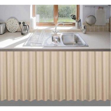 Imagem de Cortina para pia de cozinha/balcao 2,80x0,80 - J&C ACESSÓRIOS PARA COR