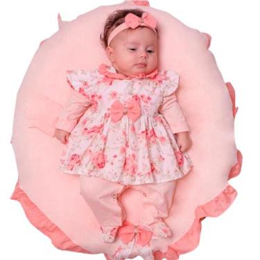 Imagem de Saída de Maternidade para Menina Belinha 05 Peças - Pandora Baby Enxov