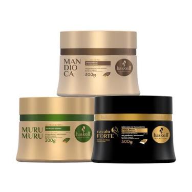 Imagem de Kit Cronograma Haskell Cavalo F. Mandioca Murumuru 300g