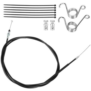 Imagem de CILOYU Kit de cabo de acelerador Go Kart de 185.4 cm para Coleman Go Karts CK100 SK100 Predator 97cc 98cc 100cc Motor Go Cart Powersports peças de acessórios de reposição com molas de pedal de