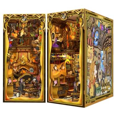 Imagem de CUTEBEE Book Nook Kit - DIY Miniature House Kit for Adults and Teens, Dollhouse Booknook Tiny House Model Build Bookshelf Decor, Gifts for Family, Friends