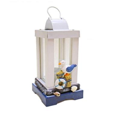 Imagem de Lamparina Luminária Castiçal Vela Naval Gaivota Decoração