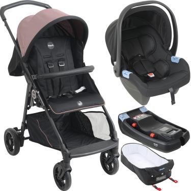 Imagem de Carrinho de Bebe Moises Bebe Conforto Base Burigotto Lui Rose