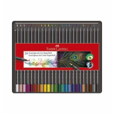 Imagem de Lapis cor inteiro c/24 cores eco supersoft  / un / faber, 24 Cores