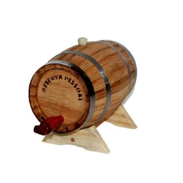 Imagem de Barril Ancorote De Amburana Redondo 1 Litro - Tanoaria Santo Antônio