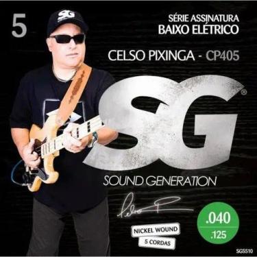 Imagem de Encordoamento Para Contrabaixo 5 Cordas .040 Extra Leve Sg