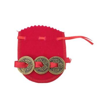 Imagem de As 3 moedas Feng Shui Amuleto Sorte Prosperidade Master Chi Riqueza Te