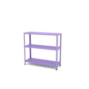 Imagem de Estante de Aço Multiuso Baixa Pandin 90 cm Lilás